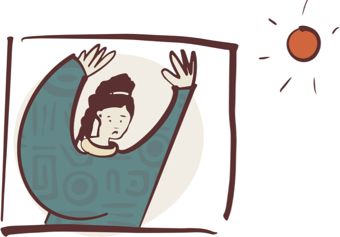 Disconnection from loved ones illustration